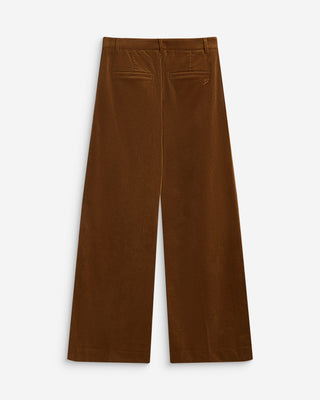 Pantalon oversize velours côtelé coffee Abriel