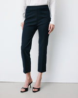 Pantalon capri ajusté à rayures marine Adrian