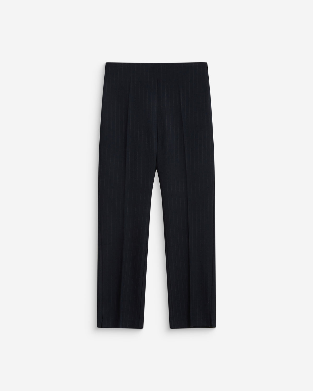 Pantalon capri ajusté à rayures marine Adrian