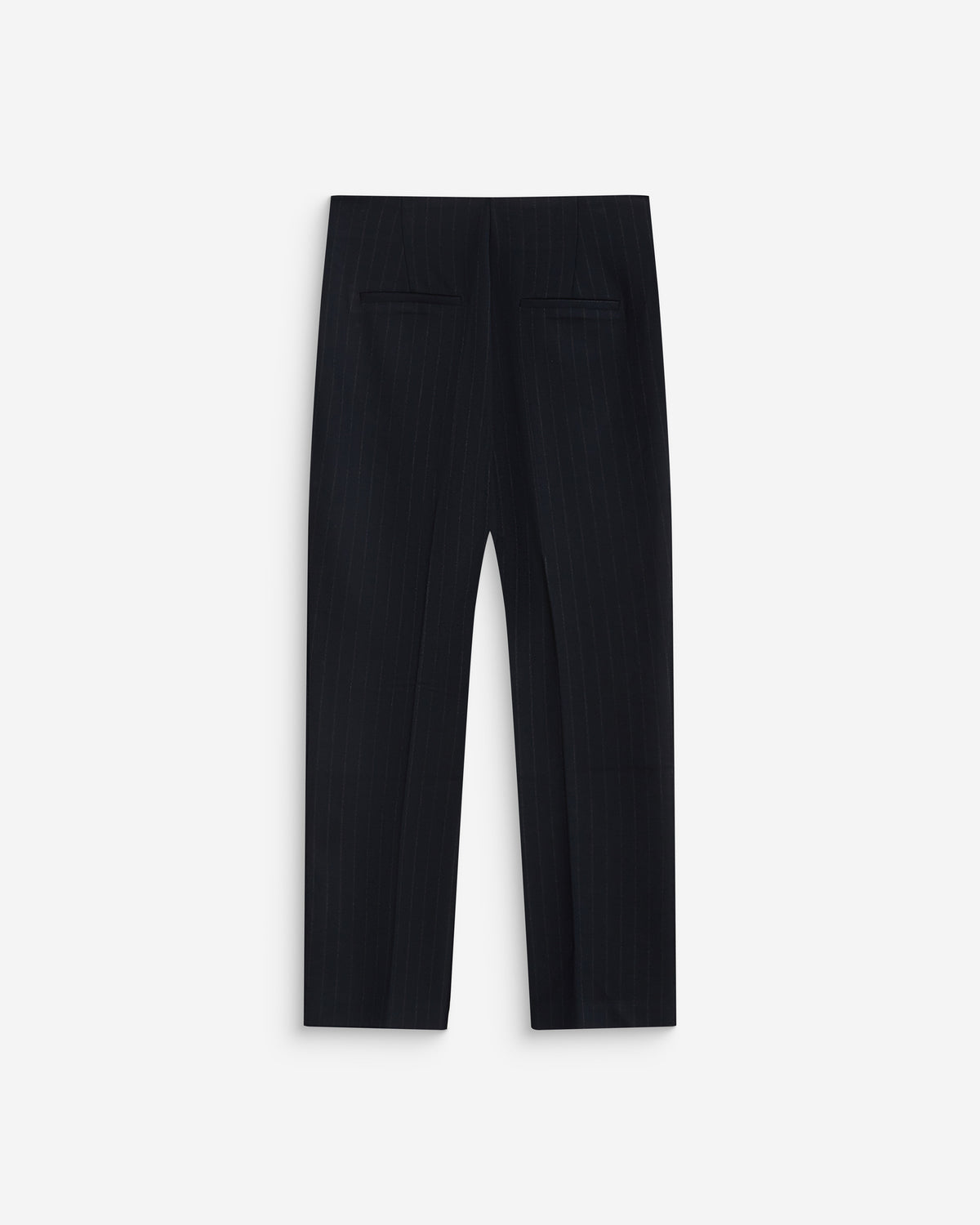Pantalon capri ajusté à rayures marine Adrian