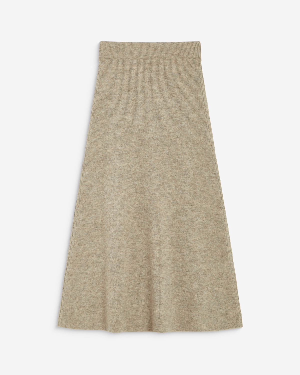Jupe longue évasée en maille taille haute grege Aluna