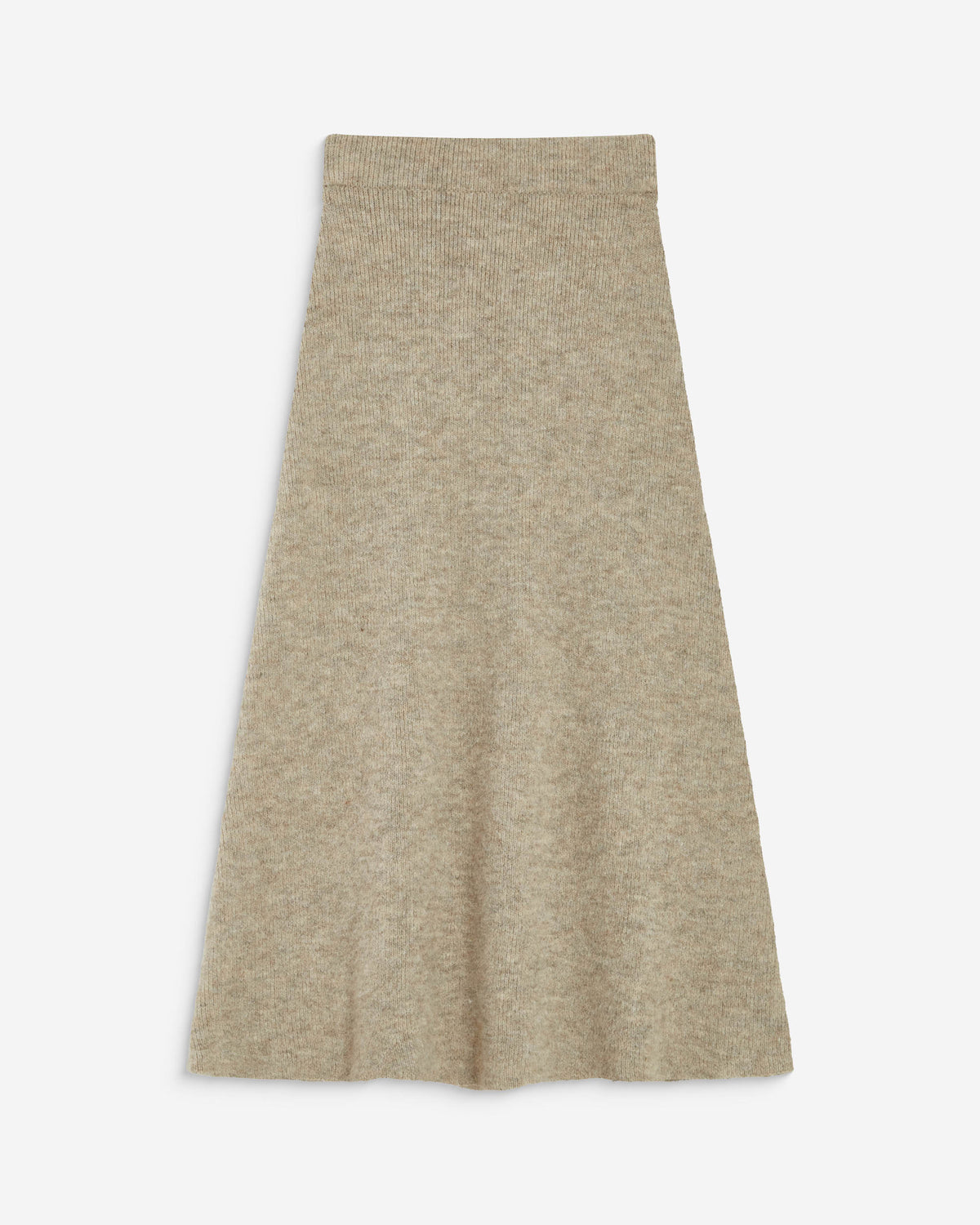 Jupe longue évasée en maille taille haute grege Aluna
