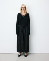 High-rise balloon pants noir Aniel