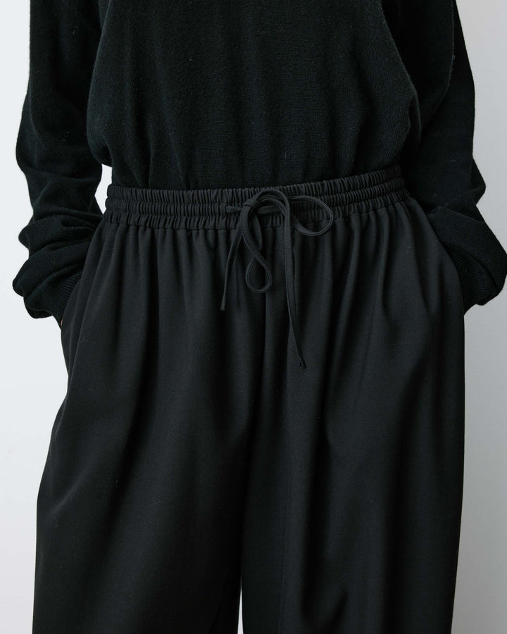 High-rise balloon pants noir Aniel
