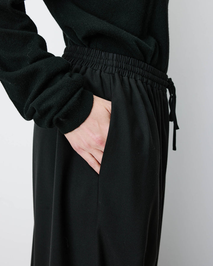 High-rise balloon pants noir Aniel