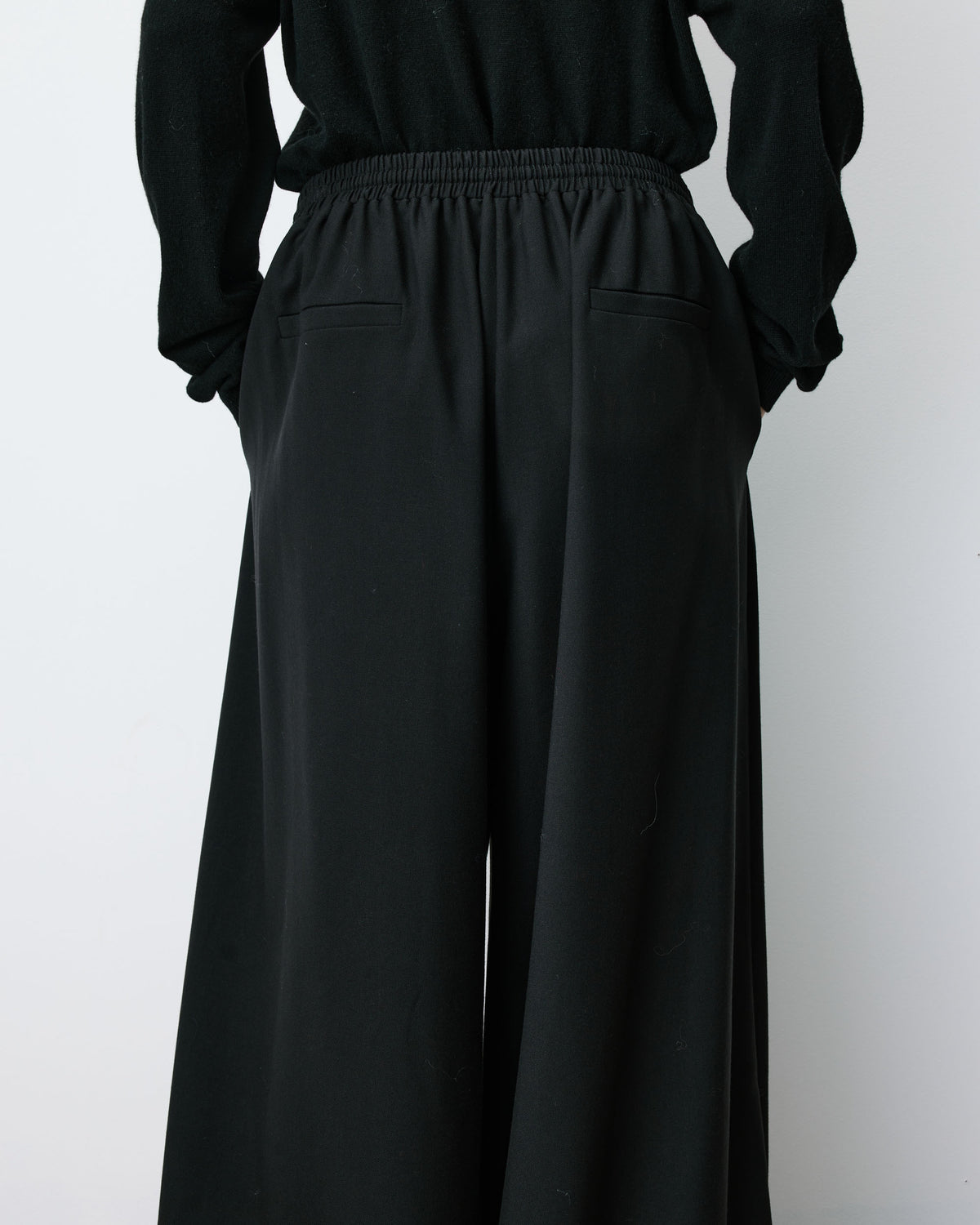 High-rise balloon pants noir Aniel