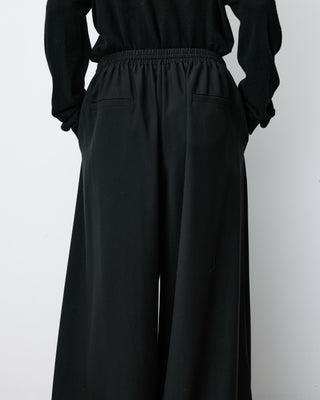 Pantalon ballon taille haute ajustable noir Aniel