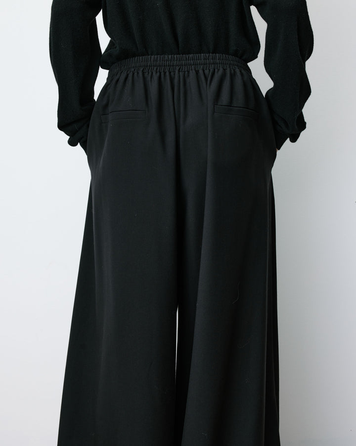 High-rise balloon pants noir Aniel