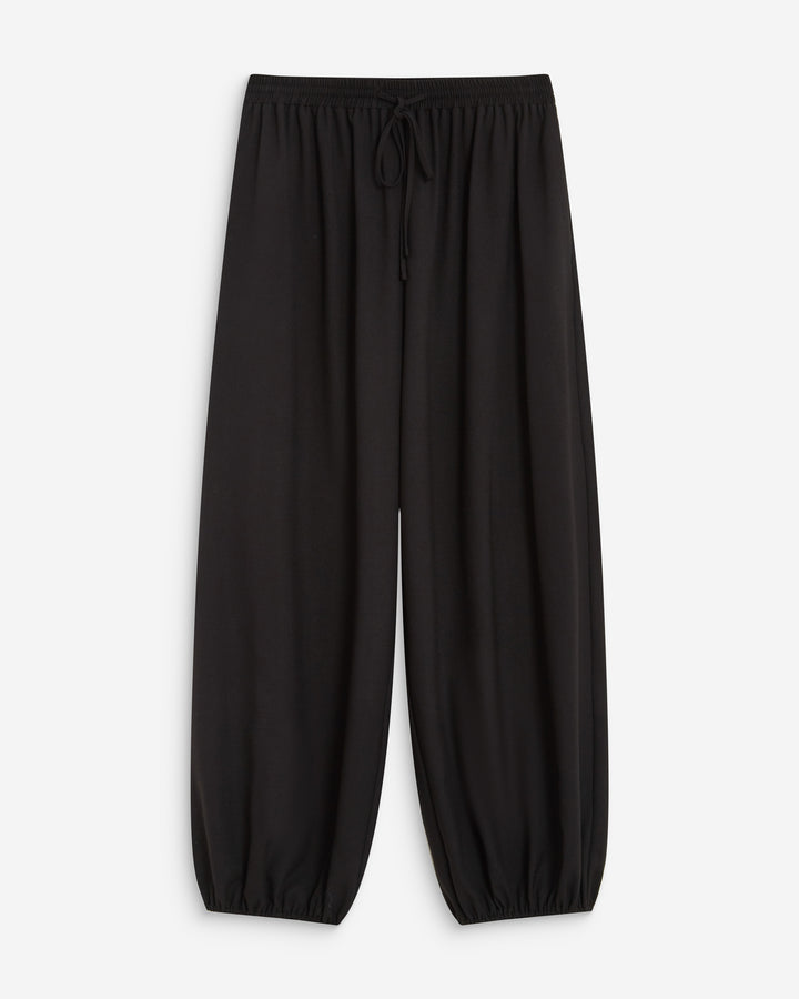 High-rise balloon pants noir Aniel