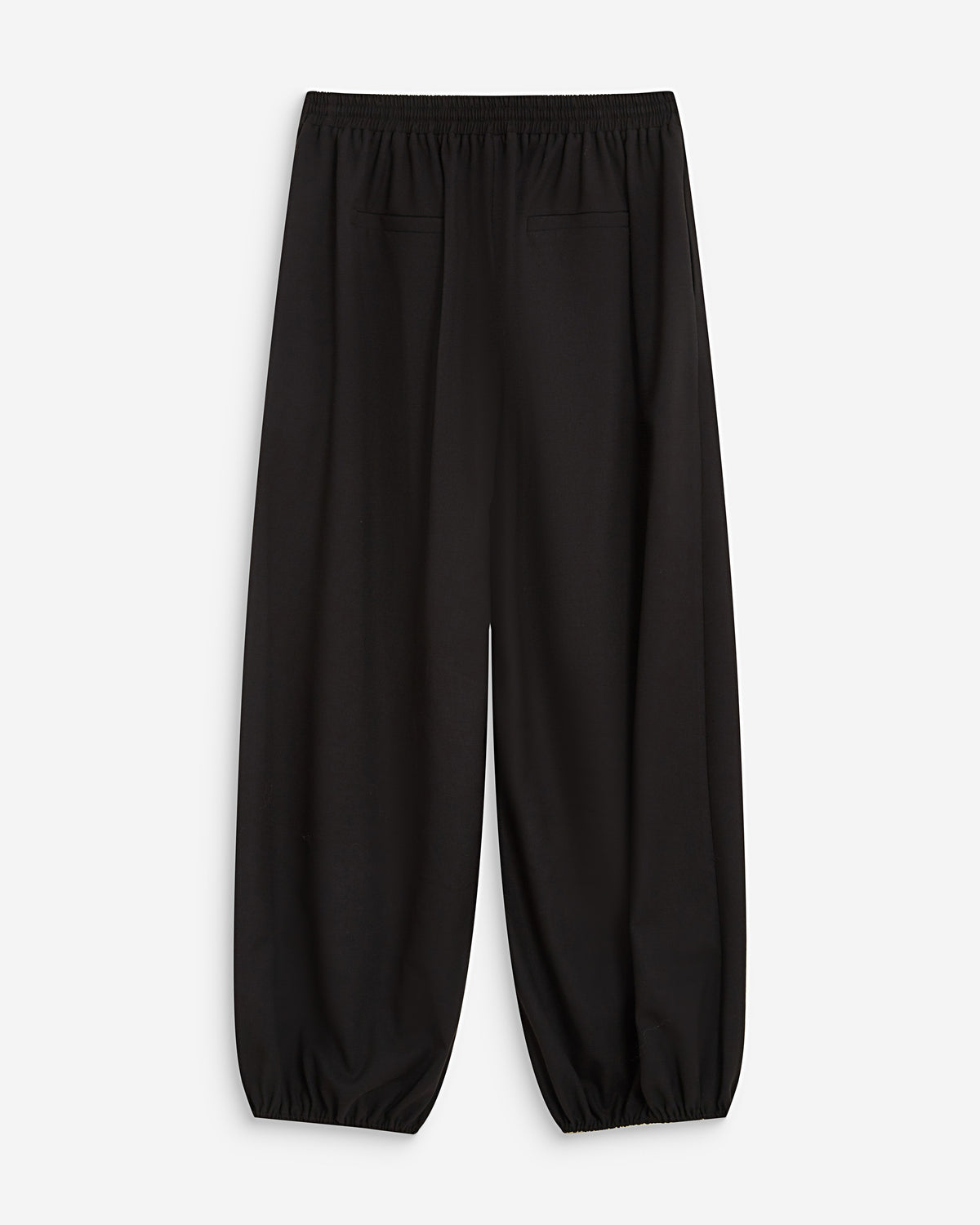 High-rise balloon pants noir Aniel