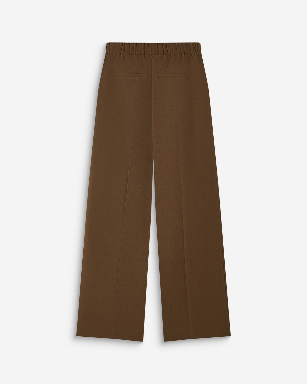 Pantalon tailleur large taille haute kaki Alexander