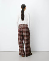Pantalon tailleur oversize à carreaux cherry Arenzo