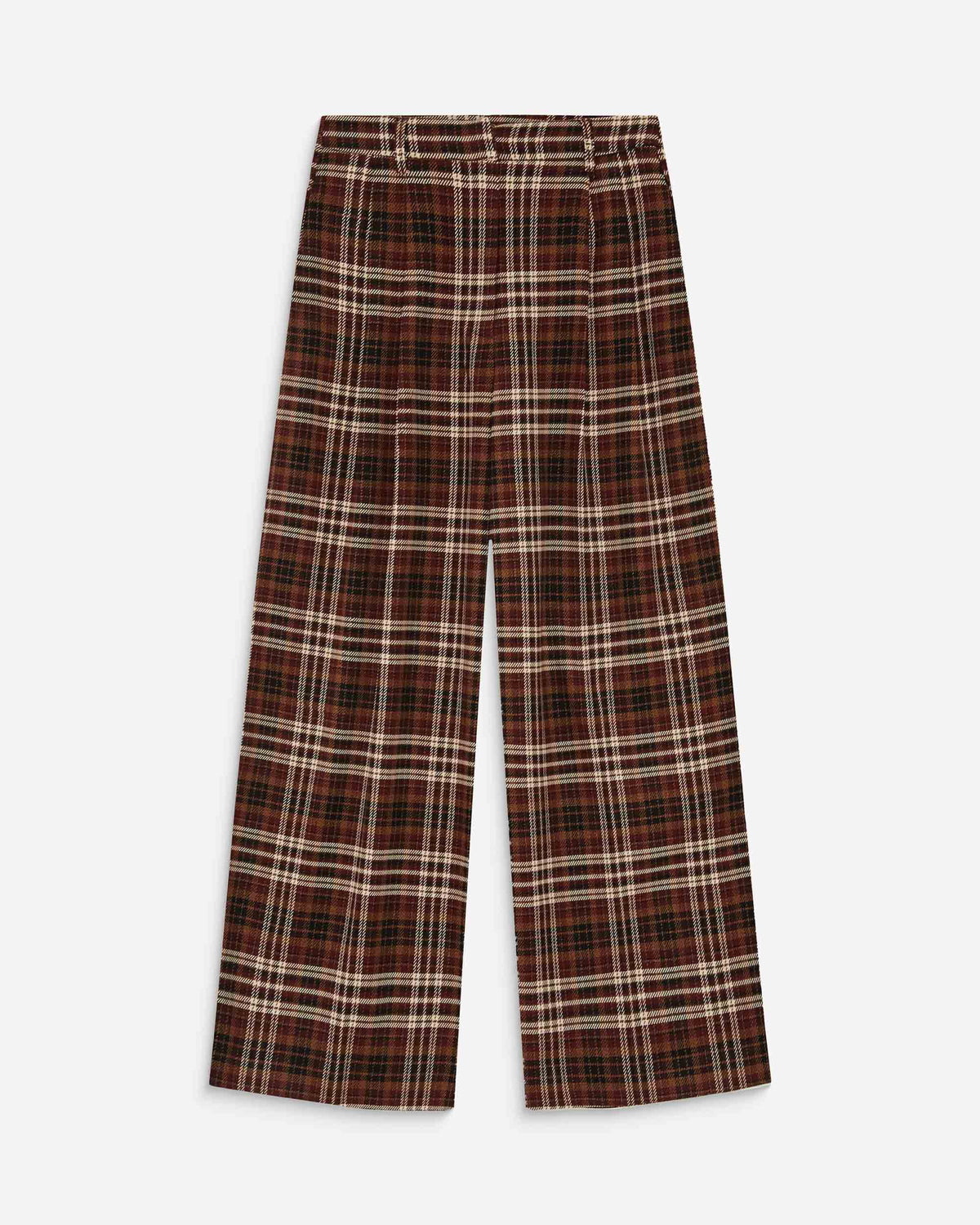 Pantalon tailleur oversize à carreaux cherry Arenzo