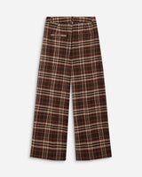 Pantalon tailleur oversize à carreaux cherry Arenzo