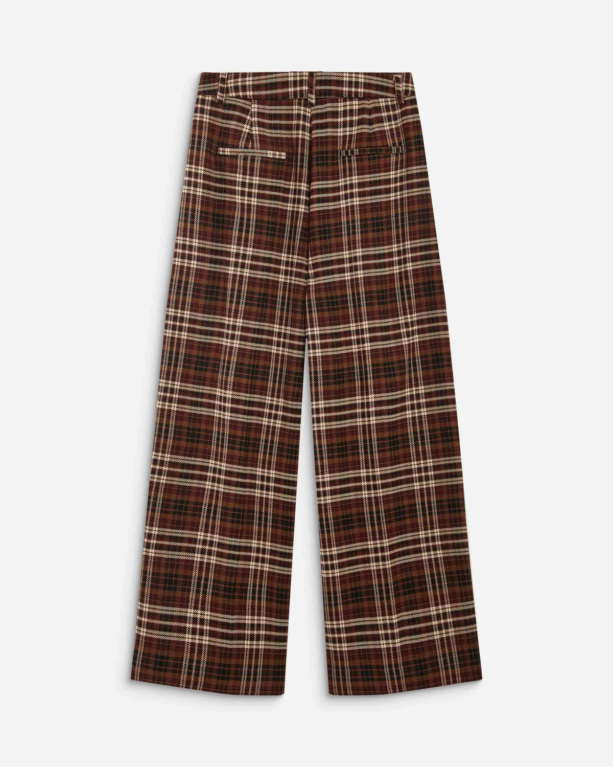 Pantalon tailleur oversize à carreaux cherry Arenzo