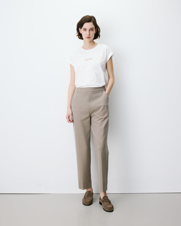 Cigarette gabardine pants beige Armstrong