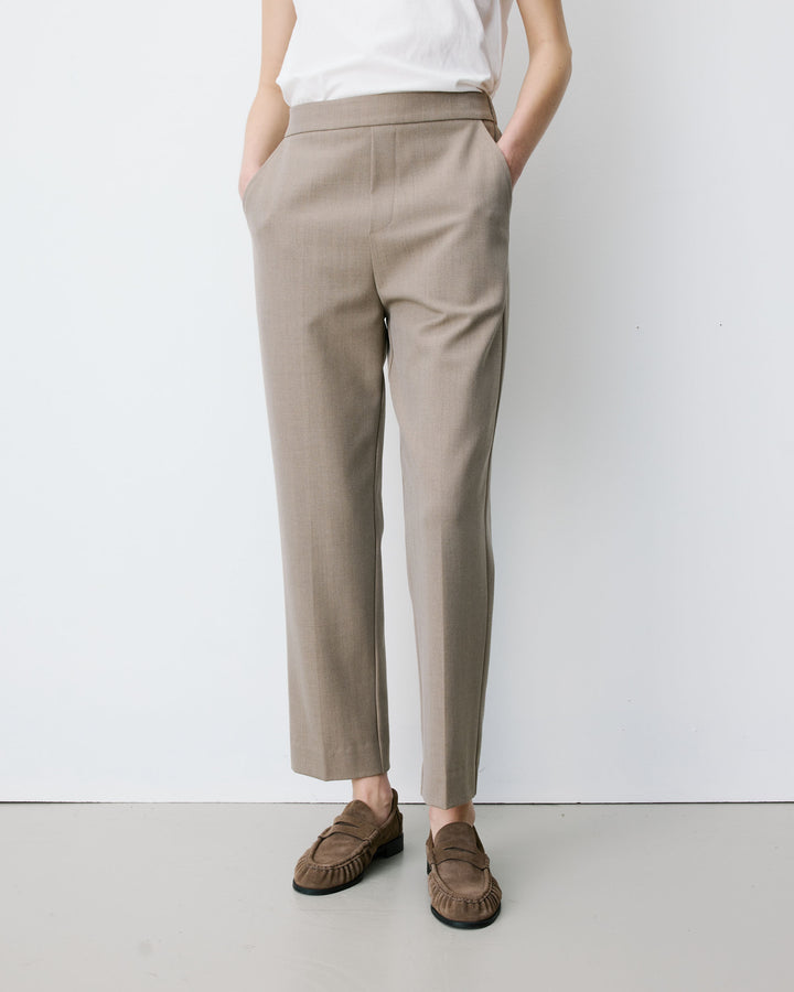 Cigarette gabardine pants beige Armstrong