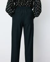 Pantalon cigarette court taille haute marine Armstrong
