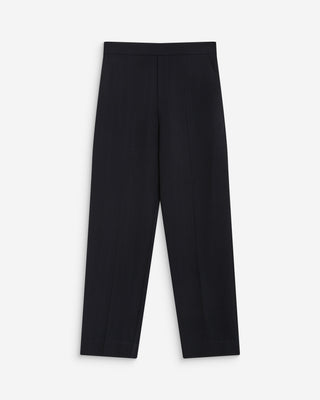 Pantalon cigarette court taille haute marine Armstrong