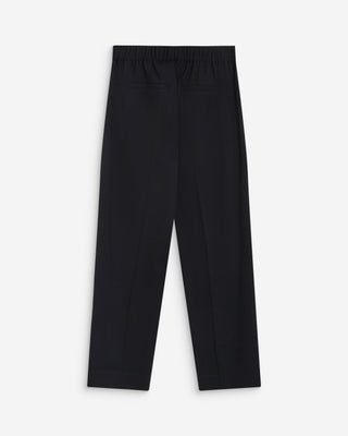 Pantalon cigarette court taille haute marine Armstrong