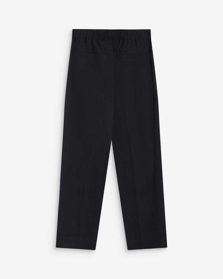 Pantalon cigarette court taille haute marine Armstrong