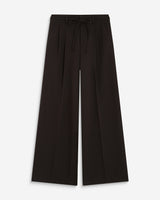 Pantalon tailleur ample ceinture nouable chocolat Ardoise