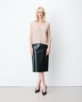 Sleeveless V-neck cardigan beige Nars
