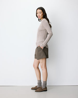 Jersey de punto cuello alto mocha Aloe