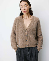 Cardigan oversize manches longues mocha Saluda