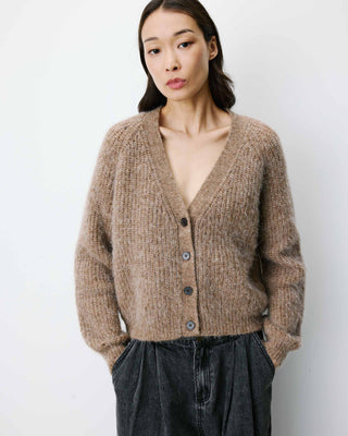 Cardigan oversize manches longues mocha Saluda