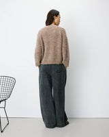 Cardigan oversize manches longues mocha Saluda