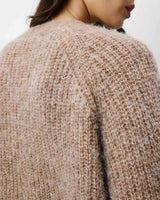 Cardigan oversize manches longues mocha Saluda