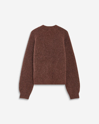 Cardigan oversize manches longues parme Saluda