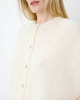 Cardigan loose sans manches col rond vanille Addison
