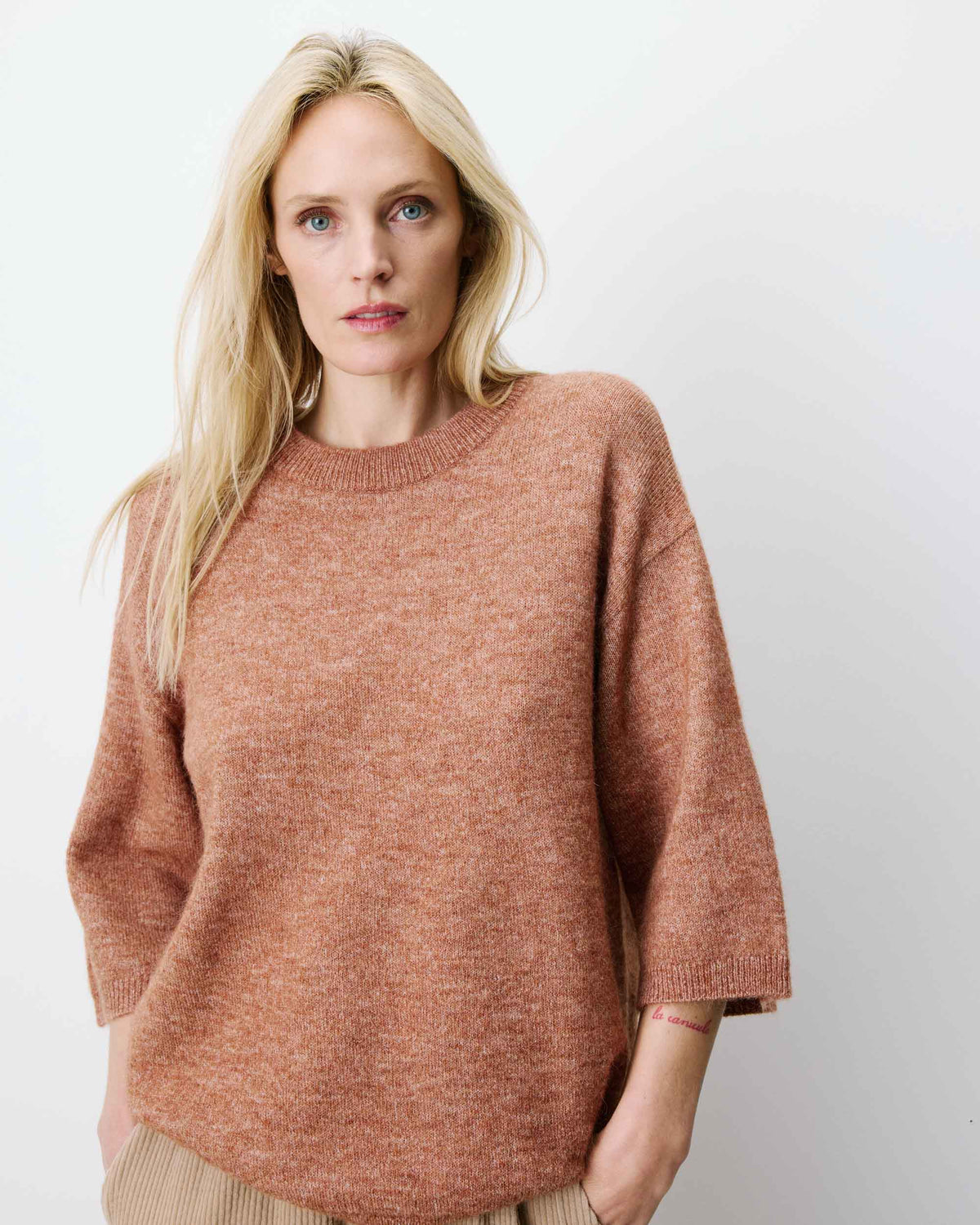 Jersey de manga 3/4 coffee Asher