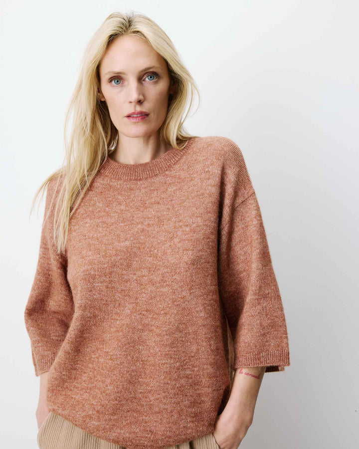 Jersey de manga 3/4 coffee Asher