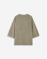 Pull oversize manches 3/4 col rond grege Asher