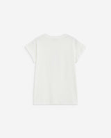 Cotton short-sleeve slogan T-shirt ivoire Atlas