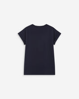 T-shirt en coton manches courtes à inscription marine Atlas