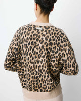 Pull manches longues col rond à motif leo Alexiel