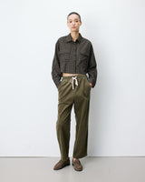 Boxy cropped shirt noir Azelle