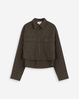 Boxy cropped shirt noir Azelle
