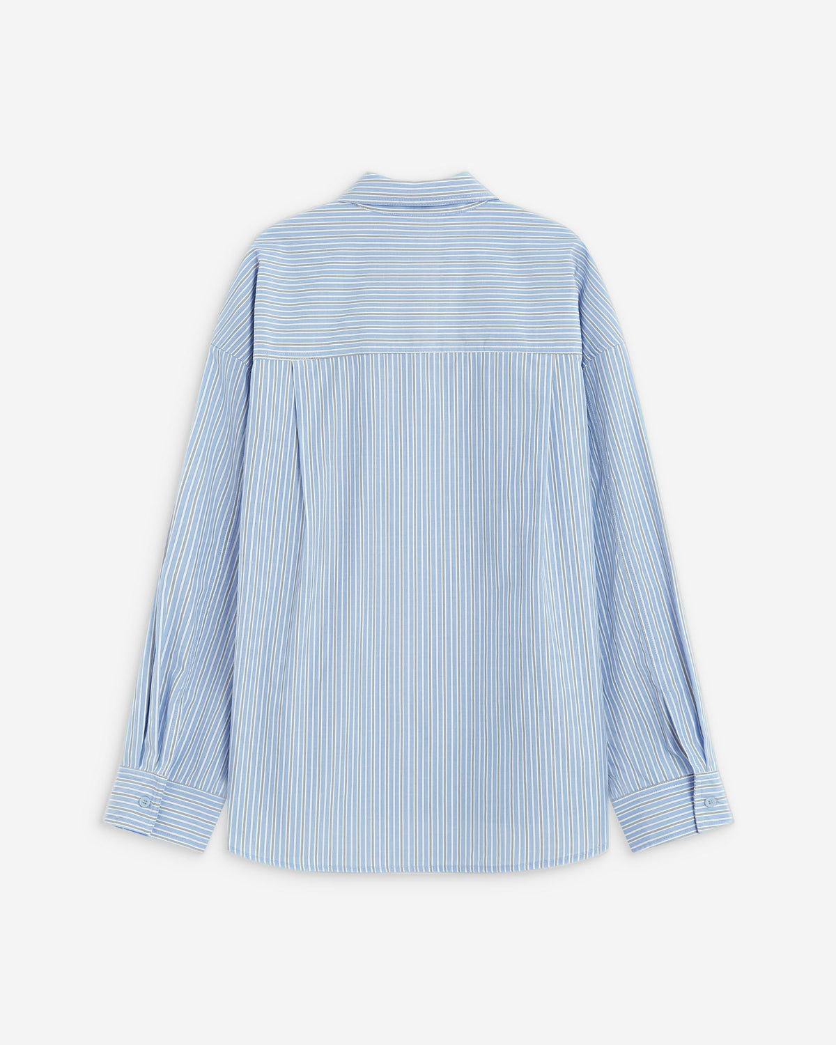 Chemise rayée oversize à cravate amovible ciel Athena