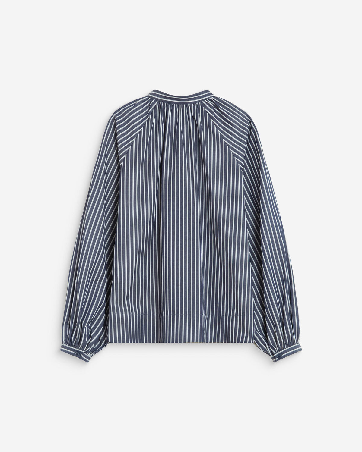 Mandarin-collar blouse marine Albane