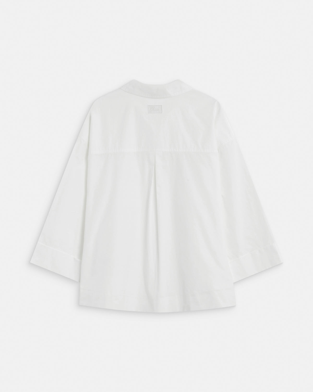 Blouse oversize manches larges en coton ivoire Ambre