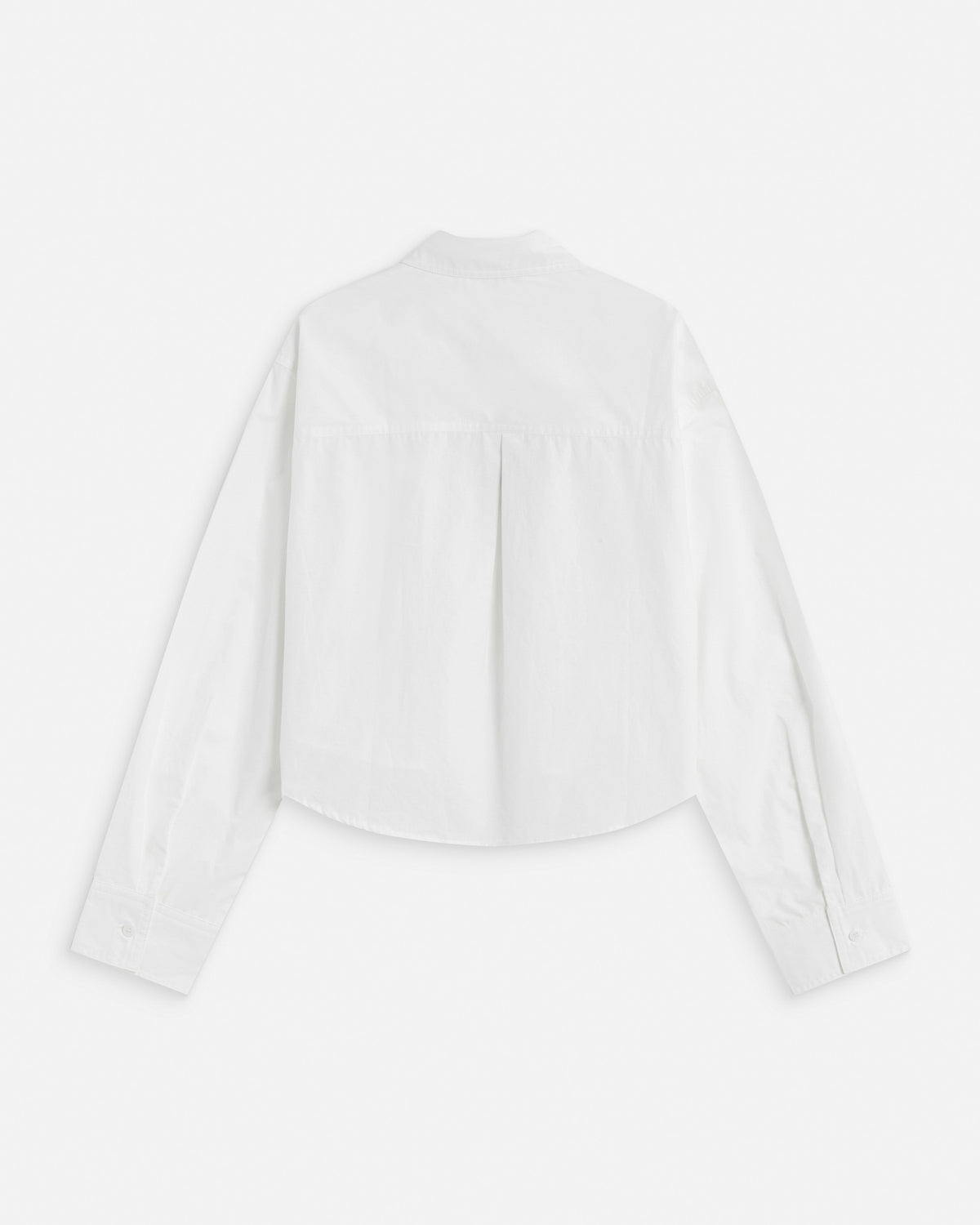 Chemise courte oversize en coton ivoire Azelle