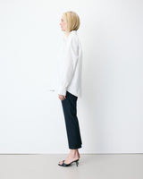 Chemise oversize en coton ivoire Armelle