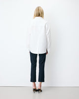 Chemise oversize en coton ivoire Armelle