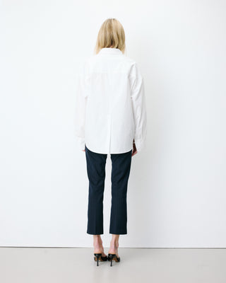 Chemise oversize en coton ivoire Armelle