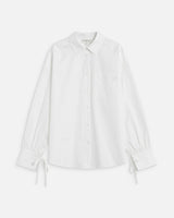 Chemise oversize en coton ivoire Armelle